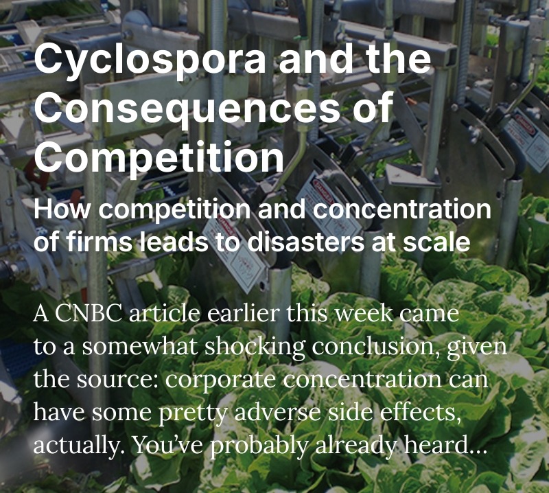 Cyclospora and the Consequences of Competition